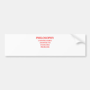 Autocollant De Voiture philosophie