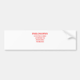 Autocollant De Voiture philosophie