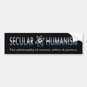 Autocollant De Voiture Philosophie de BMP d'humanisme laïque