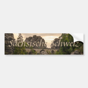 Autocollant De Voiture Photo de souvenir de Sächsische Schweiz Bastei