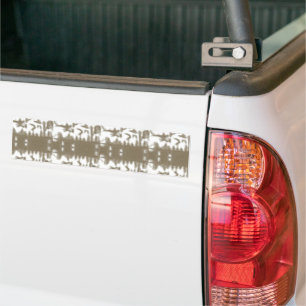 Autocollant De Voiture photo en noir et blanc d'un motif