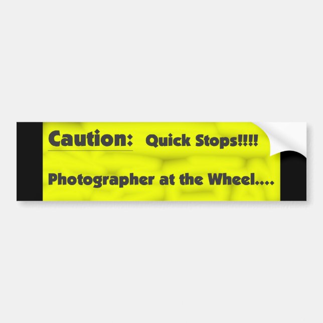 Autocollant De Voiture Photographe à la roue (Devant)