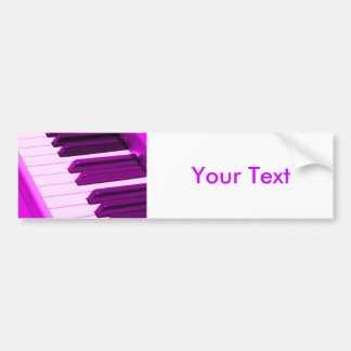Autocollant De Voiture Piano de Fusha ou clavier rose d'organe