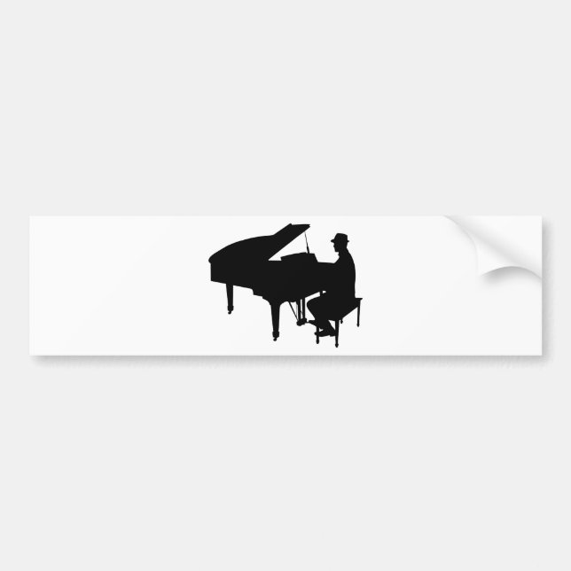 Autocollant De Voiture Piano Man (Devant)