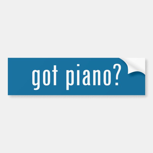Autocollant De Voiture piano obtenu ? (Devant)