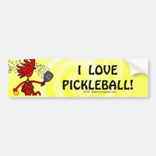 Autocollant De Voiture Pickleball barbote bien avec d'autres