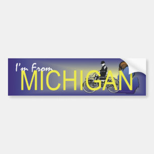 Autocollant De Voiture PIÈCE EN T je suis le Michigan