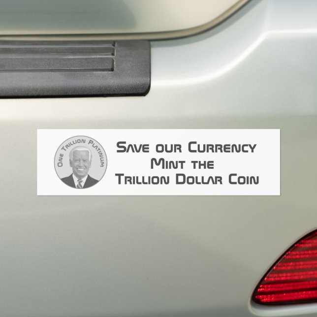 Autocollant De Voiture Pièce Platine à un milliard de dollars (En voiture)