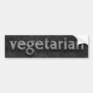 Autocollant De Voiture Pierre ciselée par végétarien