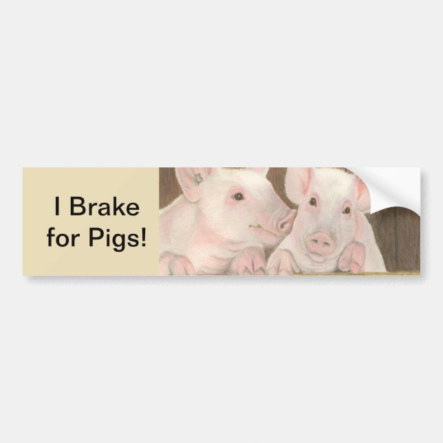 Autocollant De Voiture Piglets (Devant)