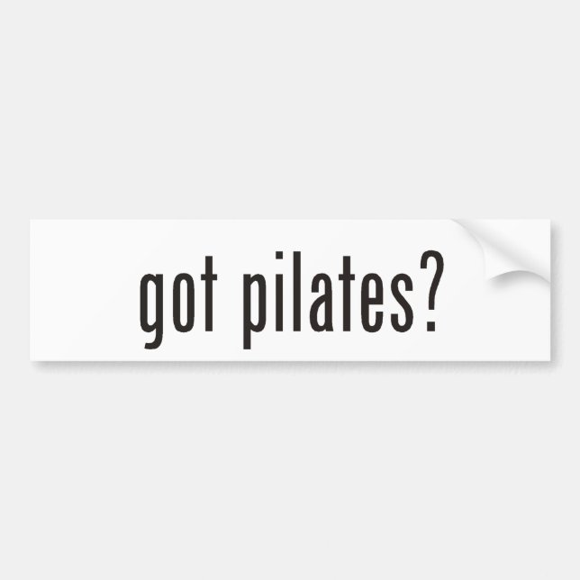 Autocollant De Voiture pilates obtenus ? (Devant)