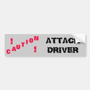 Autocollant De Voiture Pilote d'attaque de mise en garde