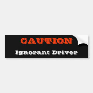 Autocollant De Voiture Pilote ignorant