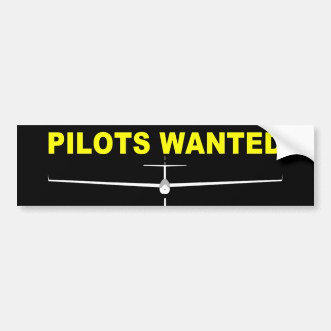 AUTOCOLLANT DE VOITURE PILOTES RECHERCHÉS (Devant)