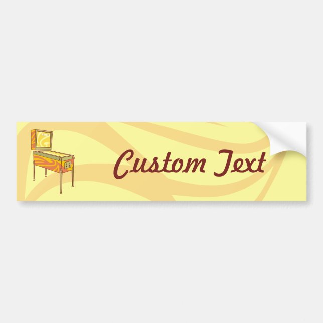 Autocollant De Voiture Pinball machine bumper sticker (Devant)