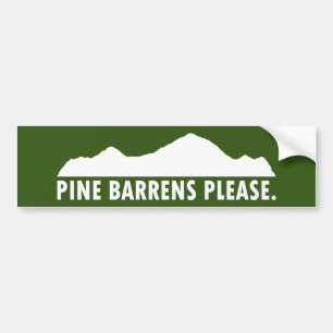 Autocollant De Voiture Pine Barrens S'Il Vous Plaît