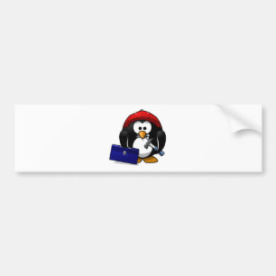 Autocollant De Voiture Pingouin de construction