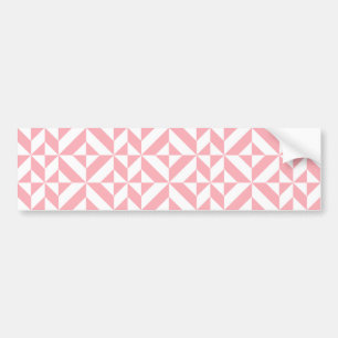 Autocollant De Voiture Pink Melon Geometric Deco Cube Pattern