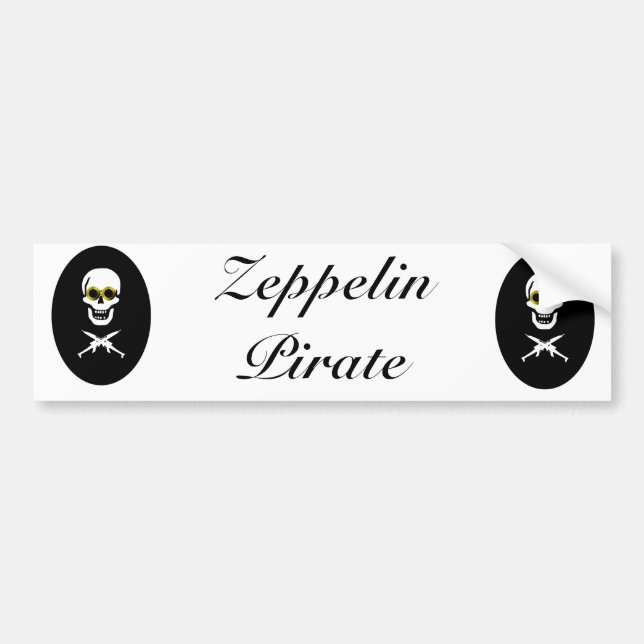 Autocollant De Voiture Pirate de zeppelin (Devant)