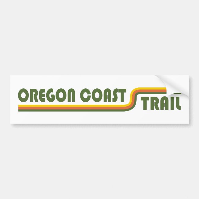 Autocollant De Voiture Piste côtière de l'Oregon (Devant)