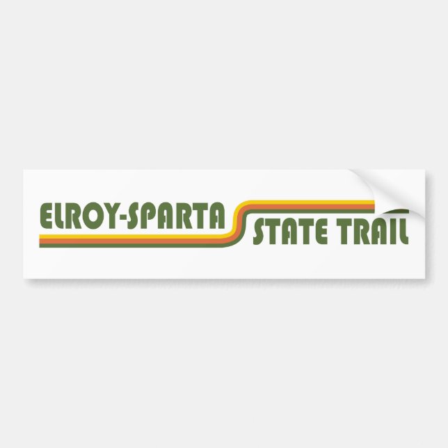 Autocollant De Voiture Piste d'État Elroy-Sparta (Devant)