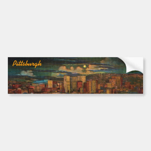 Autocollant De Voiture Pittsburgh par l'adhésif pour pare-chocs de clair