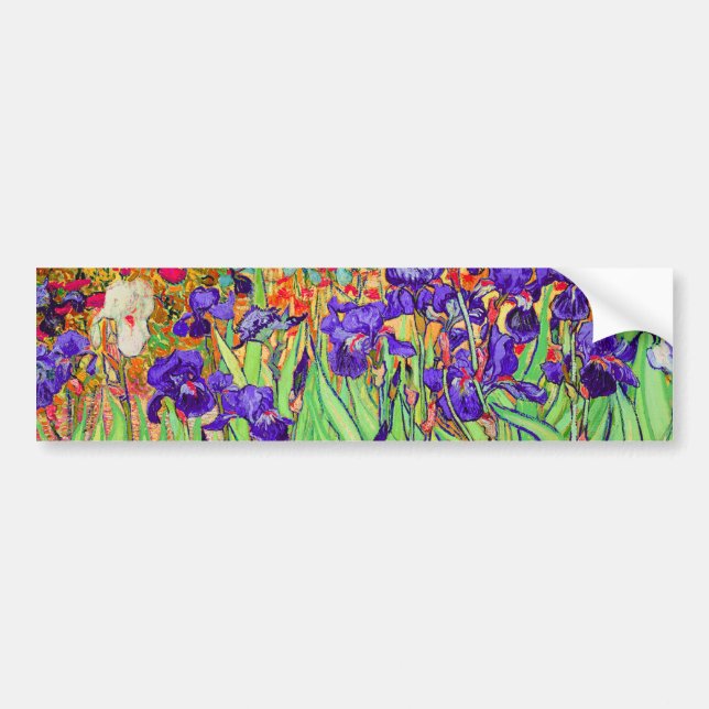 Autocollant De Voiture PixDezines van gogh iris/st. rémy (Devant)