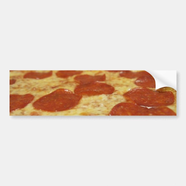 Autocollant De Voiture pizza pepperoni (Devant)