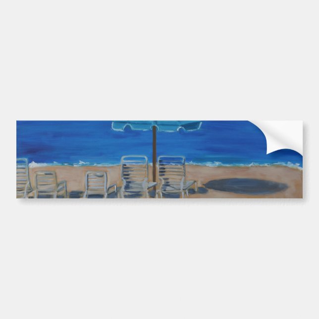 Autocollant De Voiture Plage (Devant)