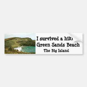 Autocollant De Voiture Plage verte Hawaï de sables