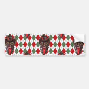 Autocollant De Voiture plaid de noël krampus