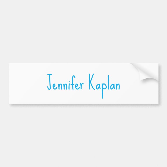 Autocollant De Voiture Plain Minimalist Professional Casual Handwriting (Devant)