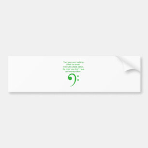 Autocollant De Voiture Plaisanterie de bassiste