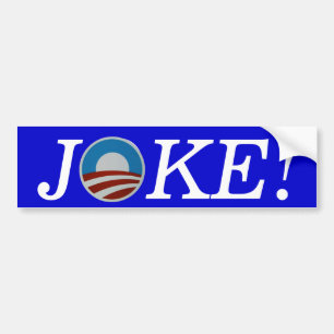 Autocollant De Voiture PLAISANTERIE d'Obama ! adhésif pour pare-chocs