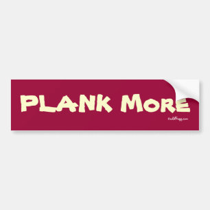 Autocollant De Voiture PLANCHE plus d'adhésif pour pare-chocs (rouge)