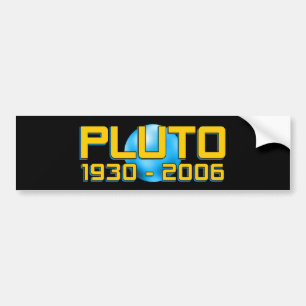 Autocollant De Voiture Planète Pluton 1930 - 2006 RIP - Astronomie drôle