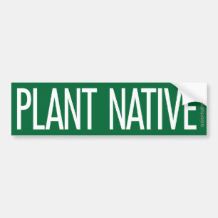 AUTOCOLLANT DE VOITURE PLANTE (G) INDIGÈNE