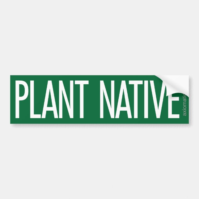 AUTOCOLLANT DE VOITURE PLANTE (G) INDIGÈNE (Devant)