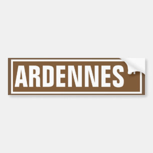 Autocollant De Voiture Plaque de rue d'Ardennes
