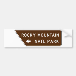 Autocollant De Voiture Plaque de rue de parc national de montagne