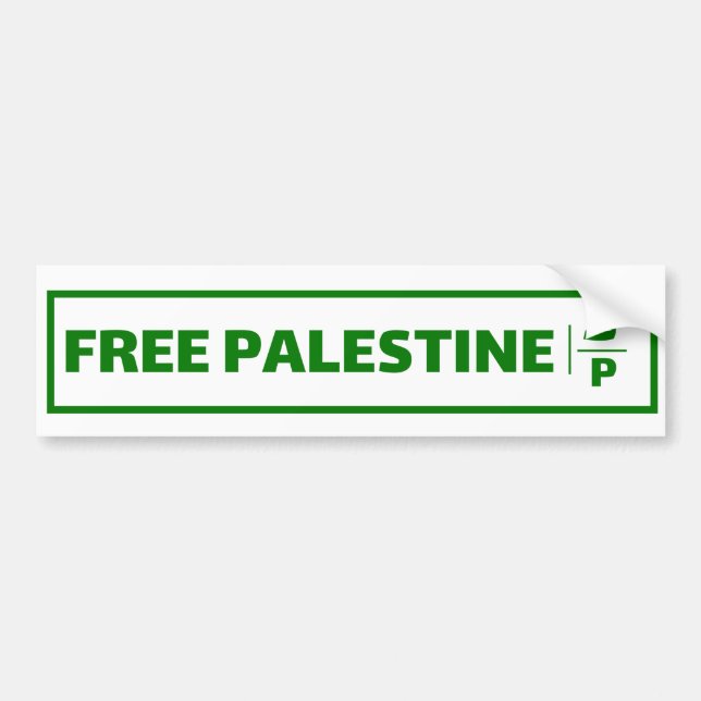 Autocollant De Voiture Plaque d'immatriculation de voiture Palestine - Fr (Devant)