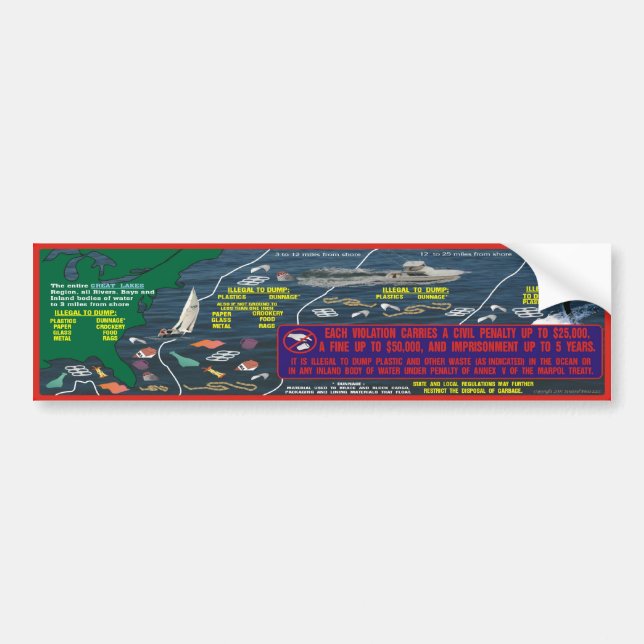 Autocollant De Voiture Plaquette de rebut (Devant)