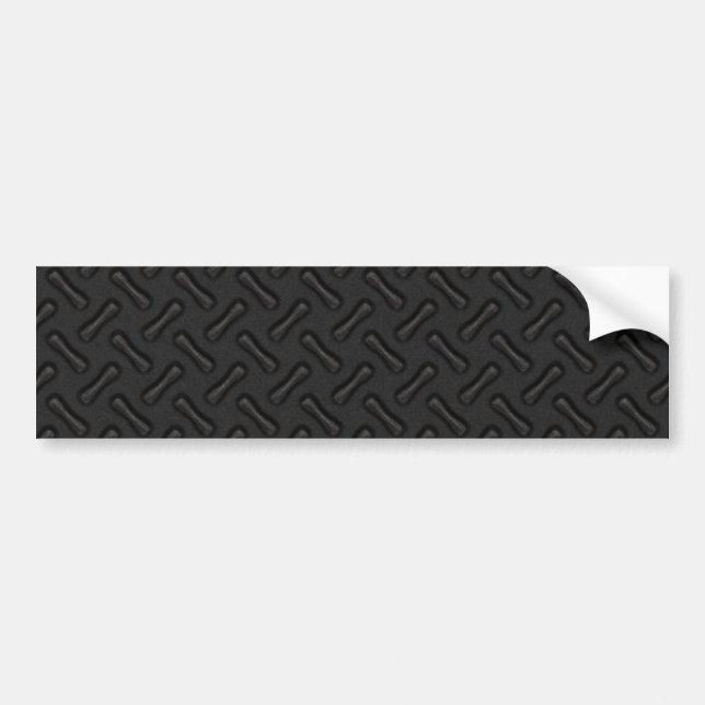 Autocollant De Voiture Plat de diamant noir modelé (Devant)
