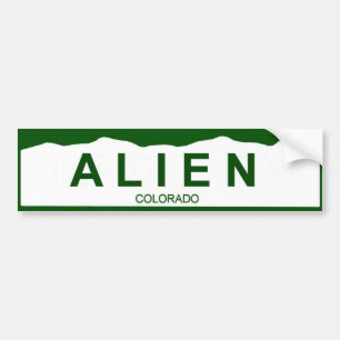 Autocollant De Voiture plat du Colorado nouveau - ALIEN