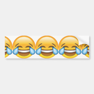 Autocollant De Voiture Pleurer de rire Larmes de joie émoji