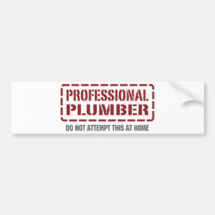 Autocollant De Voiture Plombier professionnel