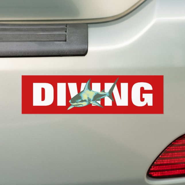 Autocollant De Voiture plongée - requins (En voiture)