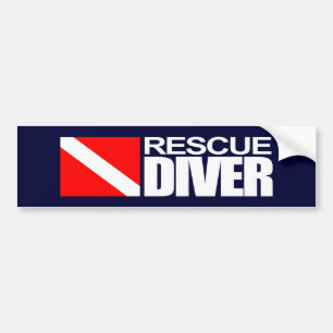 Autocollant De Voiture Plongeur 4 Bumpersticker de délivrance