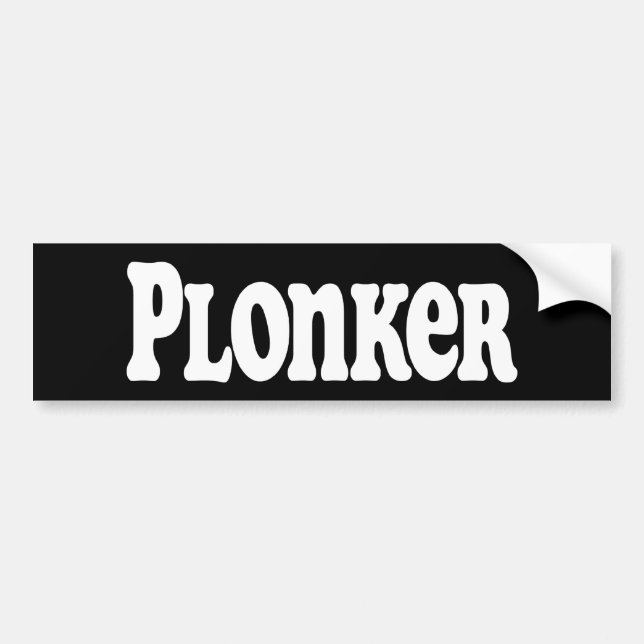 Autocollant De Voiture Plonker (Devant)