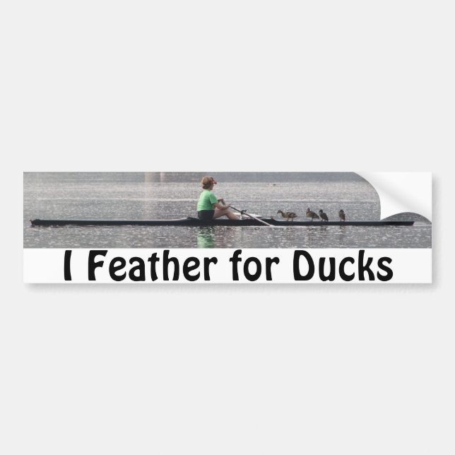 Autocollant De Voiture Plume de KMCphoto pour des canards (Devant)